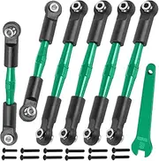 BRCatWPark Aluminum Turnbuckles Camber Links Upgrades Part for 1/10 Big Rock 3S V3 4WD BLX 1/8 Typhon 3S / Mega 550 V3 4WD BLX,Green (Mismatch Big Rock V1 or V2 Model rc car)