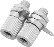 KICHOUSE Socket Connector Kit 4mm Adapter Audio Terminal Binding Post Jack Speaker Terminal Connector for Subwoofer