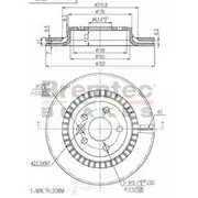 Bremtec Euro-Line GeoZinc Coated Brake Rotor - BDR21990EL