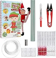 SCS Direct Elf Upgrade Complete DIY Kit- Pose, Hang, Bend Your Christmas - Everything You Need to Make Shelf Doll Flexible & Posable- Super Easy Use Delight Kids Family This X-Mas Holiday