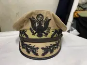 US Army Peaked Cap General Douglas Macarthur's Uniform Military Khaki Hat large