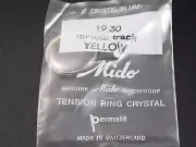 Yellow Minute Track Tension Ring Mido Waterproof 19.30mm Vintage Watch Crystal