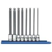 GEARWRENCH 8 pcs 3/8inch Drive Metric Hex Long Ball End Bit Socket Set 80573