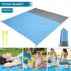 Beach Blanket Sand Free Mat Outdoor Picnic Travel Camping Rug Waterproof RuUvc
