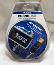 Alesis Phono Link Stereo Phono/Line to USB Cable Turntable, Tape Deck, to PC