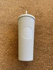 NEW Starbucks Gradual Grey Matte Diamond Studded Tumbler Cold Drink Cups