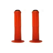 Bulletproof 140mm Mountain Bike Mushroom Grips with end plug Orange