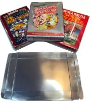 Atari Game Box Clear Sleeve Protector Covers Protective Case Dropdown Menu