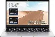 15.6'' Windows Laptop,Intel Celeron J4125 Processor(up to 2.9GHz), 18 GB RAM, 256GB SSD, Fingerprint Unlock, Windows 11, Office or Student use