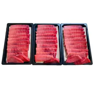 【華得水產】東港黑鮪魚皮油切片生魚片2盒組(200g/切片/盒)