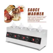 Commercial 4 Bottles Electric Sauce Warmer Jam Cheese Heat Machine Melter 2600ML