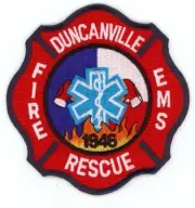 TEXAS TX DUNCANVILLE FIRE EMS RESCUE DEPARTMENT SHOULDER PATCH POLICE SHERIFF
