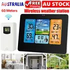 LCD Digital Wireless Weather Station Clock Calendar Thermometer Humidity Monitor