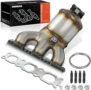 Left Exhaust Manifold Catalytic Converter with Gasket Kit Direct-Fit Compatible with Volvo XC90 2007 2008 2009 2010 3.2L, E.P.A. Compliant