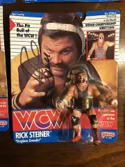 wcw galoob rick steiner autographed