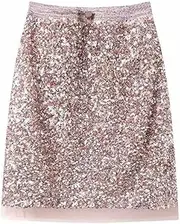 [ERTYUIO] Women's Athletic Skorts High Waist All-Match A-Line Skirt Drawstring Bag Hip Skirt Female