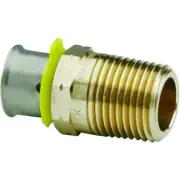 Viega 90591 2 MPT Bronze Pex Press Adapter Zero Lead;
