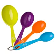 4pc Appetito Measure Cups Multi-Colour Home Kitchen Cooking/Baking Utensils