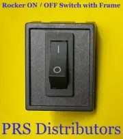 Rocker Switch ON/OFF Switch with Frame 15 Amp 250 VAC 20 Amp 125V AC 3-Pin