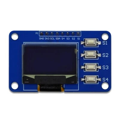 0.96 Inch OLED Display Module 12864 Screen Module with Matrix & 4 Key3854
