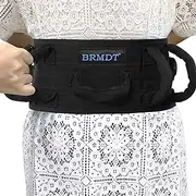 Gait Belt with Padded Handle, Seat Belt for Wheel Chair,Transfer Belts Gait Belts for Seniors and Unsteady Person,One-click Quick Release Locking Buckle,(31.5" -54"), Black, 1 Count (Pack of 1)