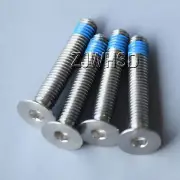 4pcs M6 x 35 mm Titanium Ti Screw Bolt Allen Hex Socket Flat Head Thread Locker