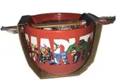 Marvel Comics Ceramic Ramen Bowl With Bamboo Chopsticks 20oz Rare New Official