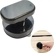 Small Handle for Glass Door and Window, Suction Cup Handles for Sliding Doors, Non-Marking Drawer Grab Bars Cabinet Pulls, Bathroom and Toilet Lid Handle (Black)