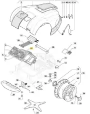 Support Card Robot Models AUTOCLIP225S Original Stiga 112600334/0