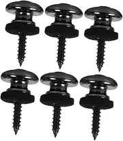 TOGEVAL 6pcs Guitar Strap Fixing Nails Metal Guitar Belt Locks Fixator Metal Button