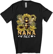 [Generic] Nana Bee; Humorous Mother's Day Bee Sunflowers; Beekeeper Matching Family Group Unisex T-Shirt