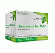 APOHEALTH PARACETAMOL 500MG 100 CAPLET APOTEX PAIN RELIEF BLISTER PACK CAPLETS P