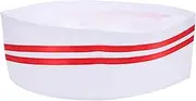 [BESPORTBLE] Sturdy Baker Hat Easy to Clean Kitchen Baker Hat Adult Chef Caps for Women Red