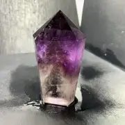 Top Natural amethyst Quartz obelisk Crystals Tower Point Wand Reiki Gmes 270g