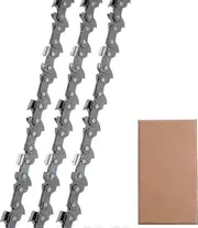 Set Of 3 Chainsaw Chain 3/8"lp 52 Links 1.1mm 35cm Low Kickback Compatible With Bosch Ake 35 S Ake