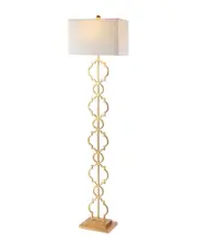 JONATHAN Y Selina 64.5in Ogee Trellis Modern LED Floor Lamp