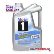Mobil 1 MOB120768-1, One 5W20 High Mileage Oil 5 Qt Bottle Performance Parts