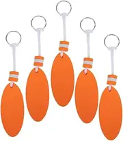 5Pcs Floating Keychains with Surfboard Pendant Water Sports Key Rings for Fishing Boating Sailing Present for Friends Family