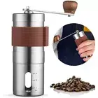 Coffee Bean Grinder -Stainless Steel Manual Hand Crank Coffee Grinder Adjustable