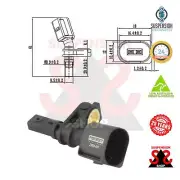 Front Axle Right Abs Sensor, Wheel Speed Suit AUDI A3 1.4 TSI A3 Sportback