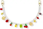 FAUTHENTICUTE Cute Bag Charms For Handbags Pearl Strand With Multi Charms Summer Purses Bag Accessories