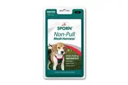 Sporn Medium Black Stop Pulling Mesh Dog Harness for Walking