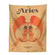 Aries Tapestry Astrological Zodiac Wall Hanging Retro Cool Sexy Psychedelic