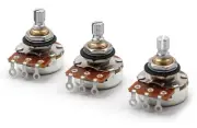 Bourns 250K Short Shaft Audio Potentiometers - Set Of Three (3X)