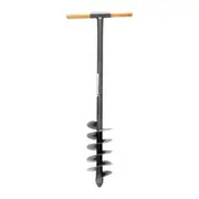 Post Hole Auger 6", Hand Operated Auger for Planting, Bulb, Flower, Fence Holes - Post hole digger - Garden auger - Hand held auger
