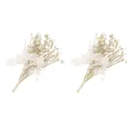 2x Urban 15cm Dried Floral Congratulations Card Quote Greeting w/Flowers Natural