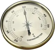 LIFKOME Digital Round Thermometer Metal Gauge for Indoor and Outdoor Use Accurate Measurement for Home and Garden