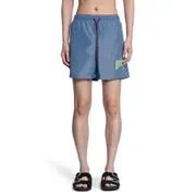 [GUCCI] Printed poplin tech swim shorts Blue