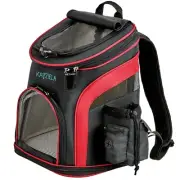 Katziela® Voyager Pet Backpack Carrier for Dog, Cat and Puppy (Red)