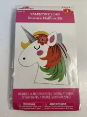 Valentines Day Unicorn Mailbox Kit, Kids Craft (NEW)